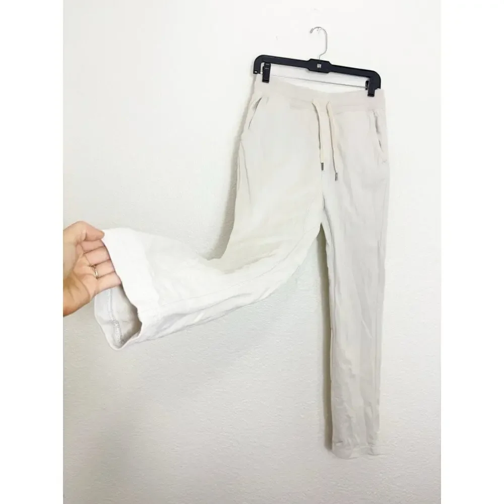 Buck Mason Sweatpants Mens XS Ivory Brushed Loopback French Terry Lounge Pants